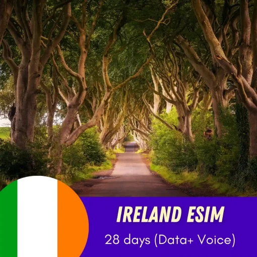Ireland eSIM 28 days data and calls